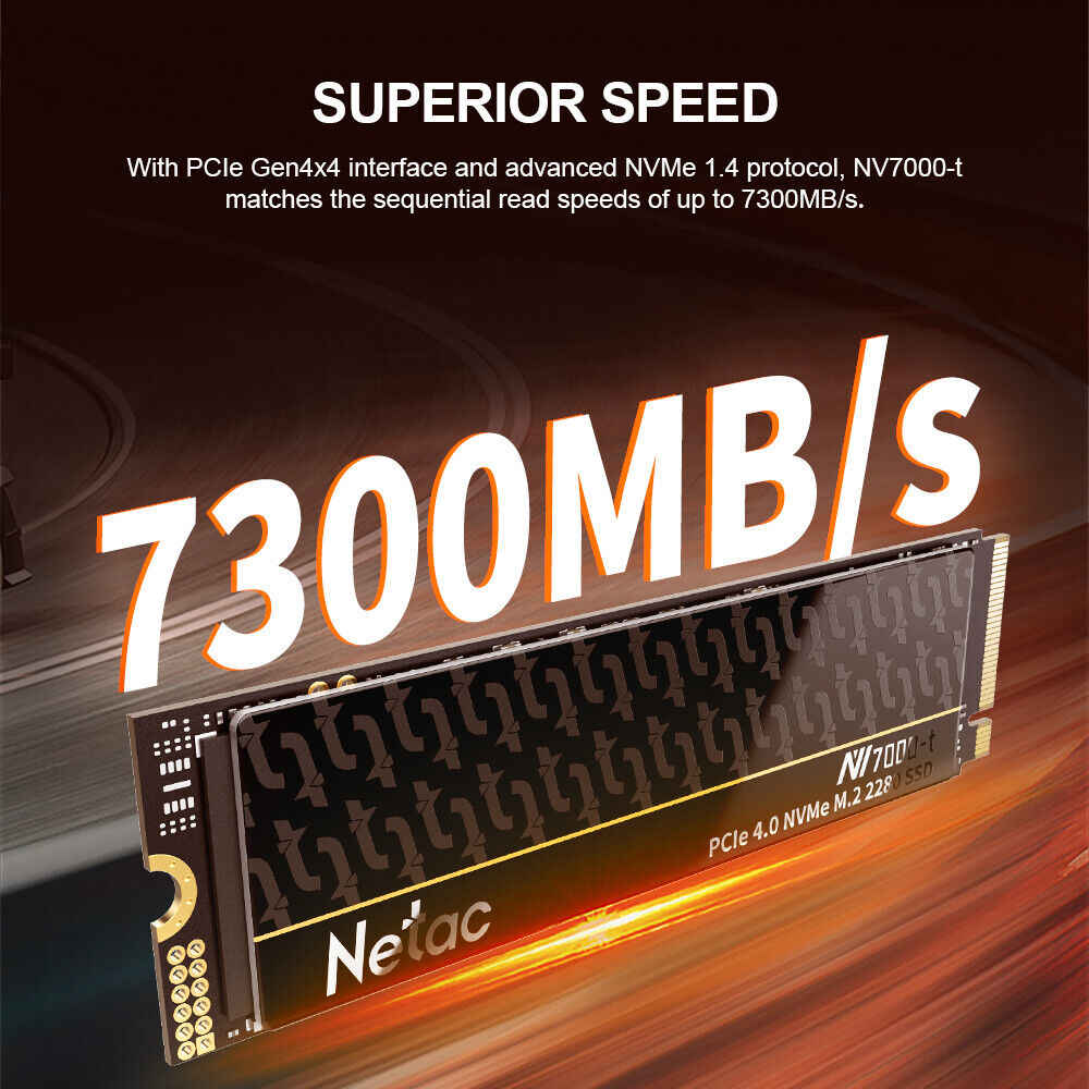 Netac M.2 PCIe NVMe SSD 2280 - High-Speed Storage Solution