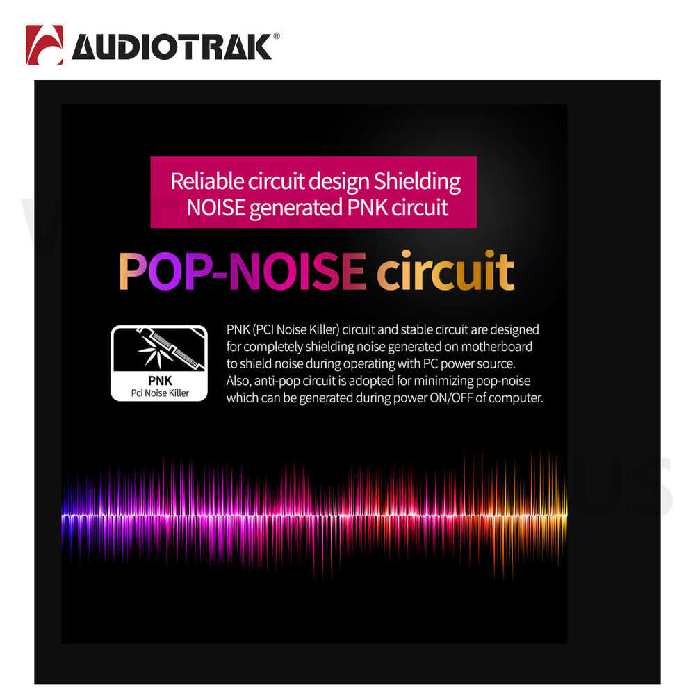 AUDIOTRAK PRODIGY HD2 BLACK EDITION PCI Sound Card - Superior Audio Performance