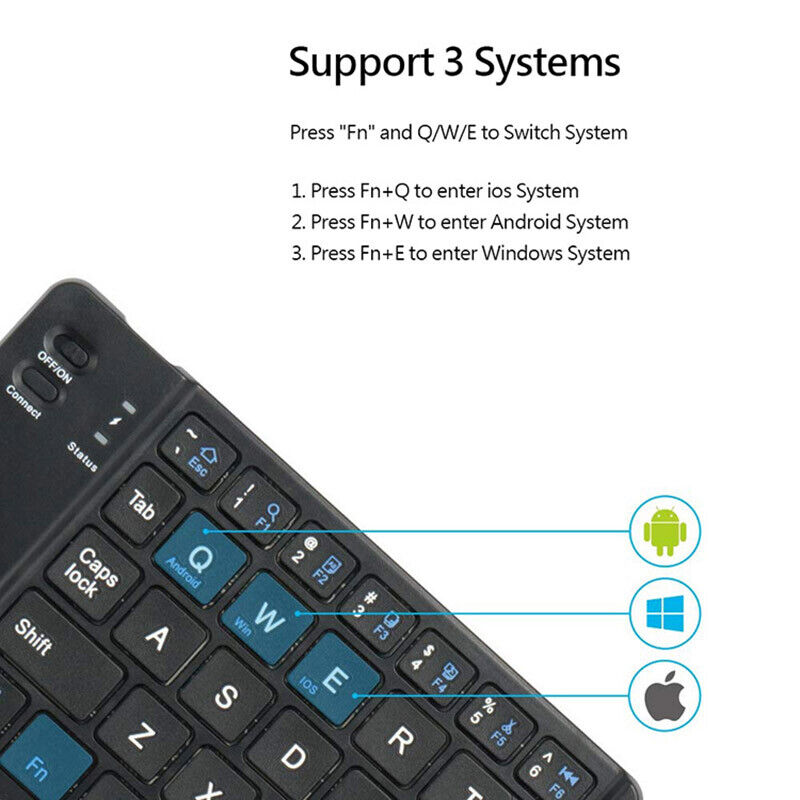 Ultra-Slim & Foldable Bluetooth Keyboard