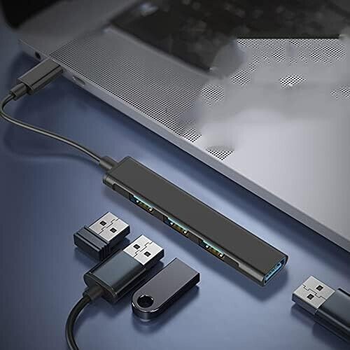4-Port USB-C Hub Adapter for Enhanced Connectivity