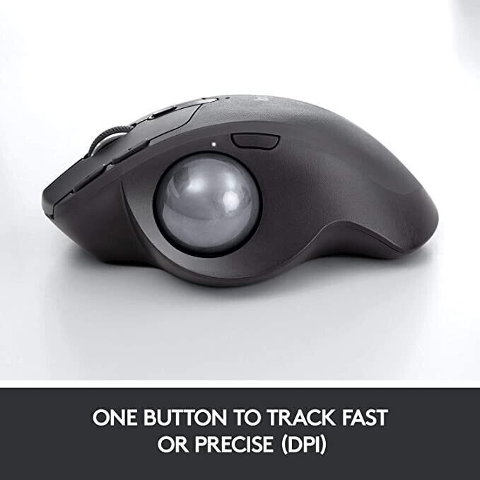 Logitech MX Ergo Plus Wireless Mouse - Ergonomic, Advanced Tracking