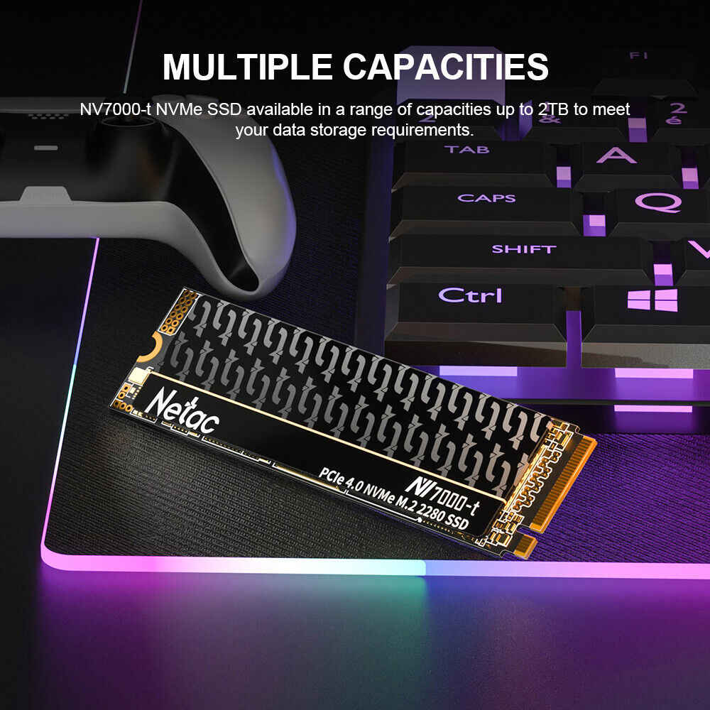 Netac High-Speed PS5 SSDs - 4TB & 2TB PCIe 4.0 NVMe Storage