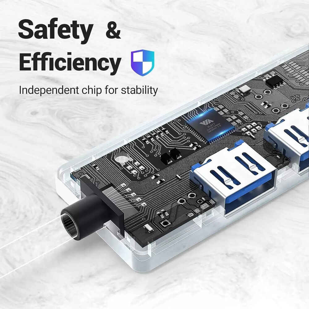 4-Port USB 3.0 Hub Splitter - Expand Your Connectivity Options