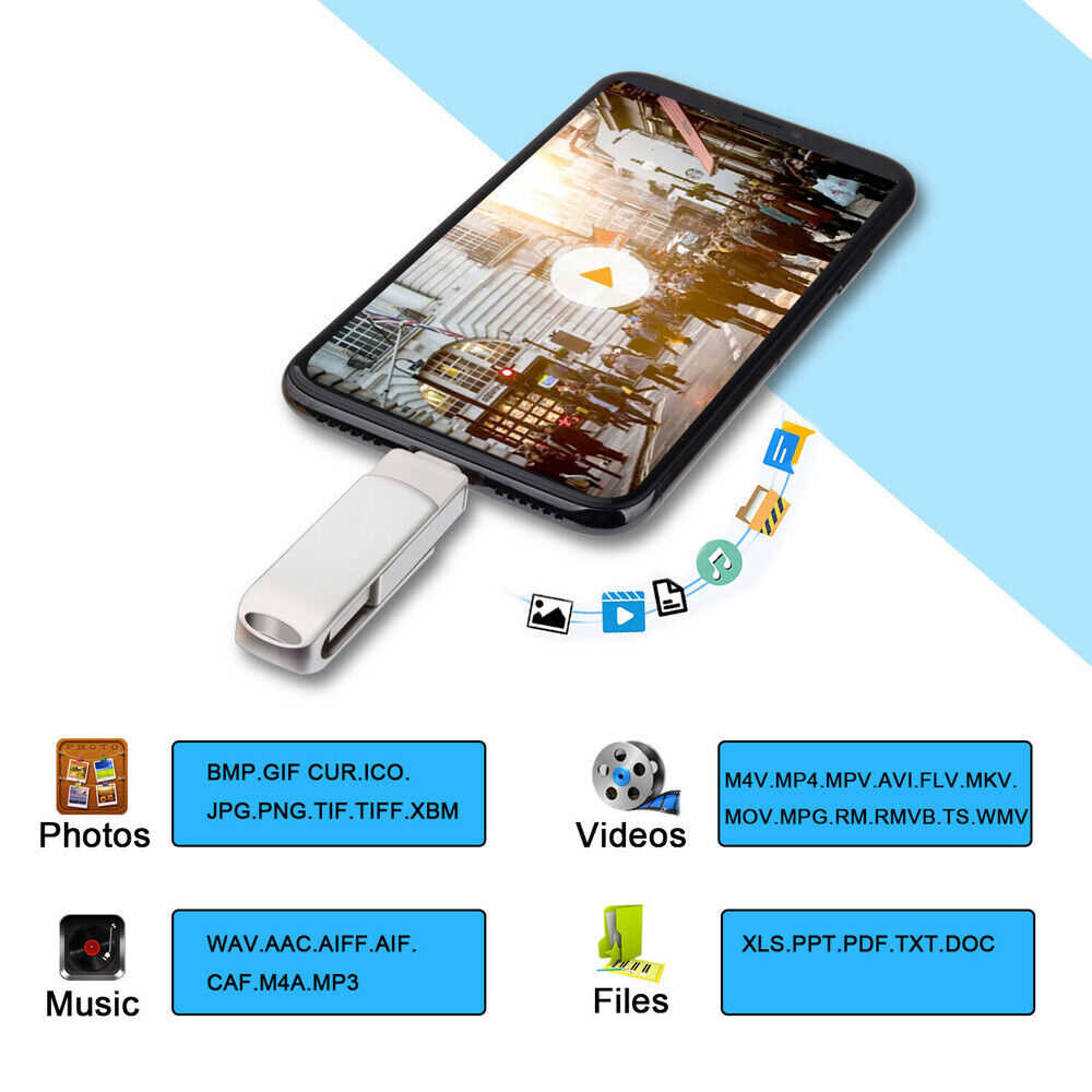 High-Capacity USB 3.0 OTG Flash Drive
