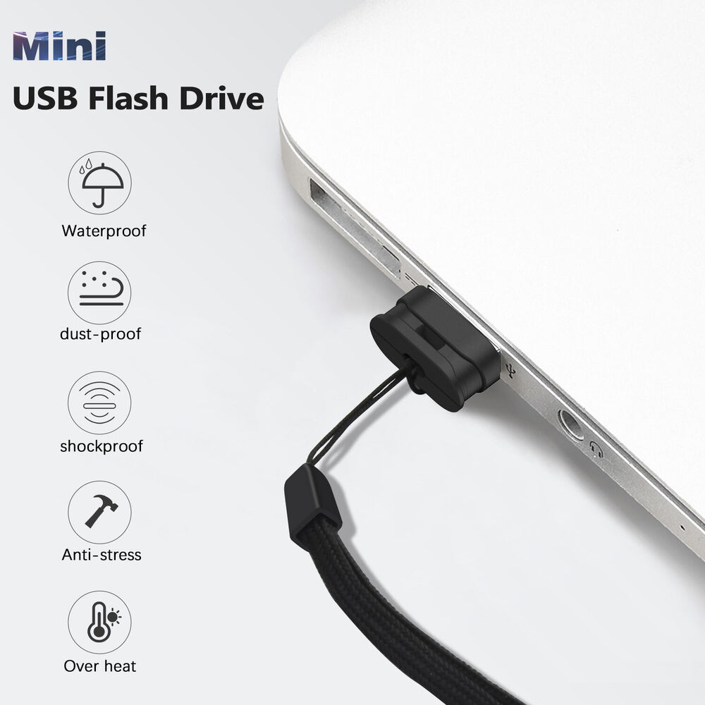 Enhanced Storage Mini USB 2.0 Flash Drive - 32GB/64GB