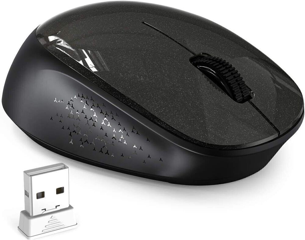 Wireless 2.4GHz Ergonomic Optical Mouse with Adjustable DPI