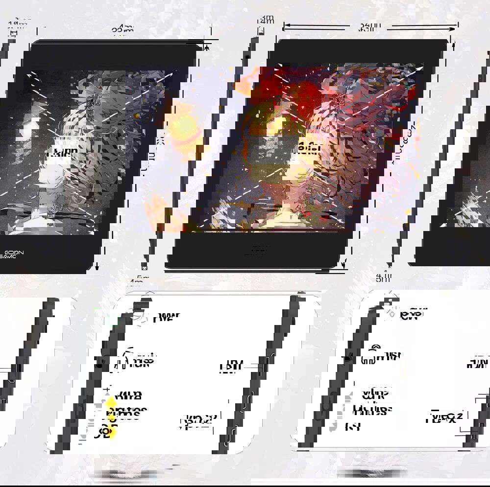 13.3 Inch Professional Graphic Tablet with Full-Lamination Display | GAOMON PD1320