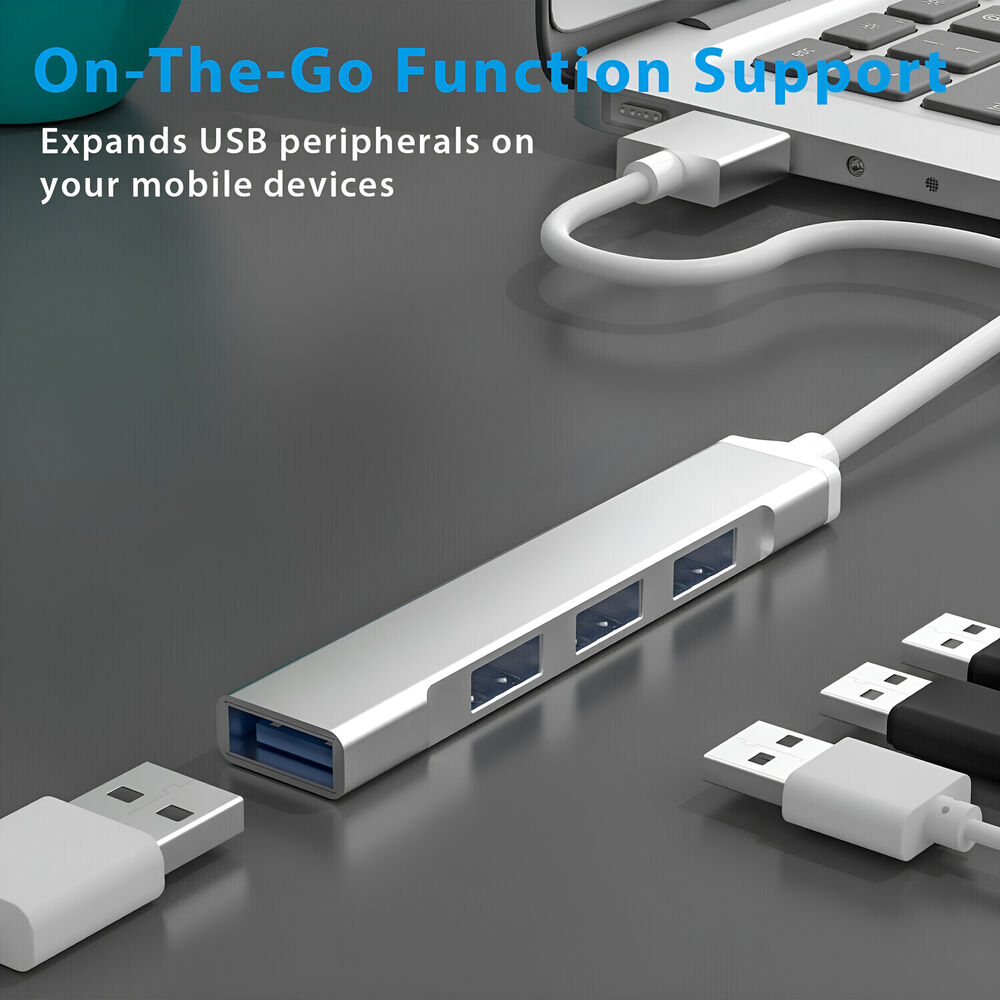USB 3.0 4-Port Hub Splitter - Enhanced Connectivity for Multiple Devices