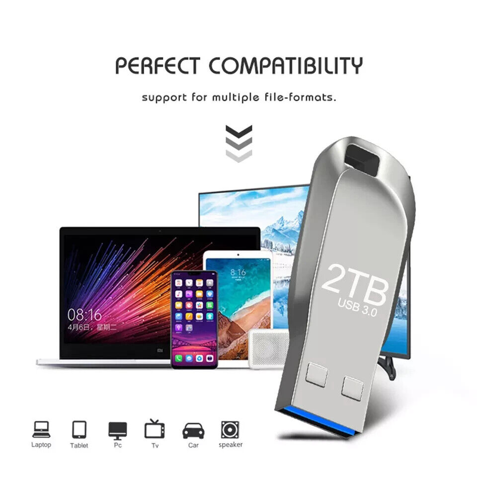 2TB High-Performance USB 3.0 Flash Drive - Optimize Storage for PCs and Laptops