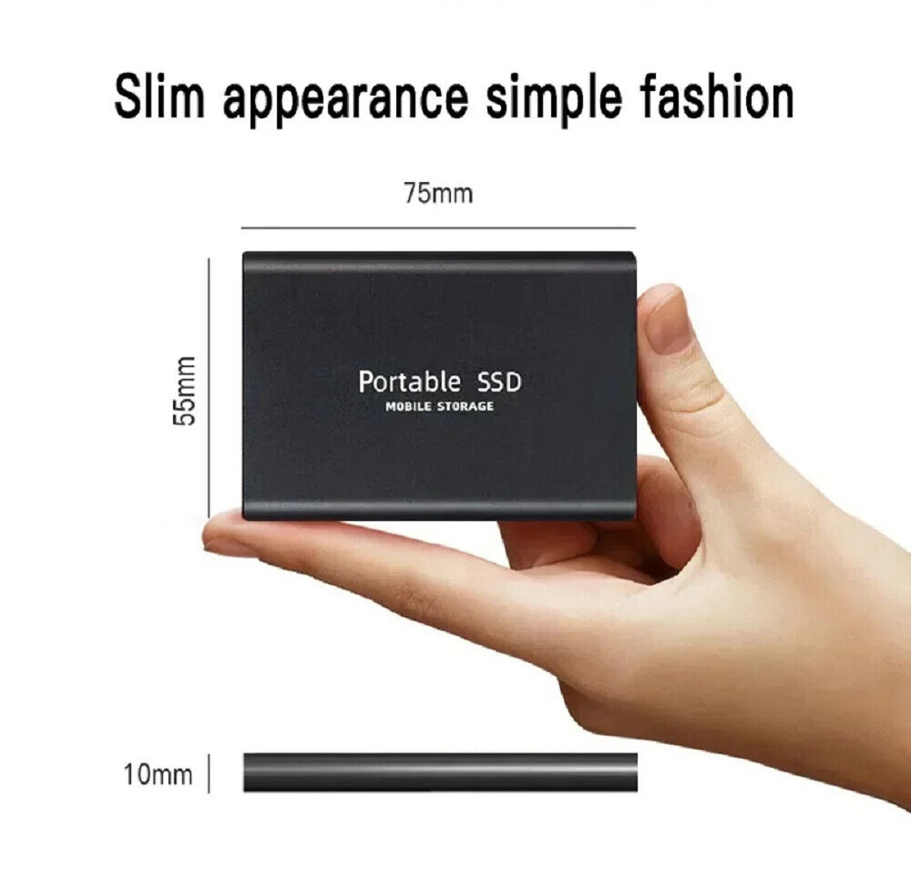 1TB High-Speed USB 3.1 Type-C External SSD - Portable Storage Solution