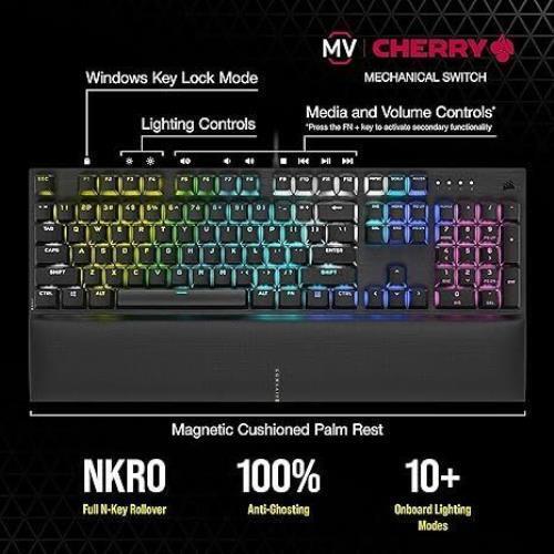Corsair K60 RGB Pro SE Mechanical Gaming Keyboard - Enhanced Performance