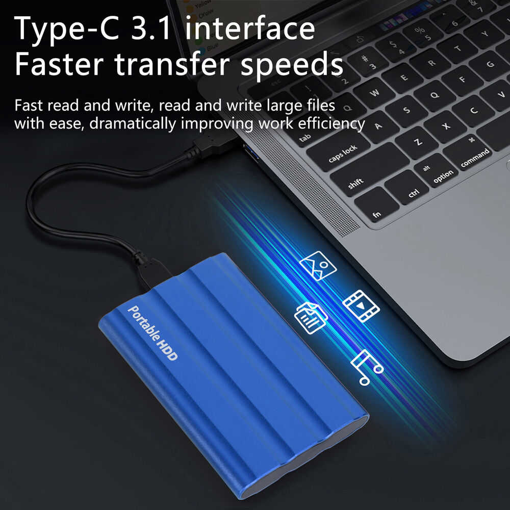 High-Capacity USB 3.0 External Hard Drive - Versatile Storage for All Devices