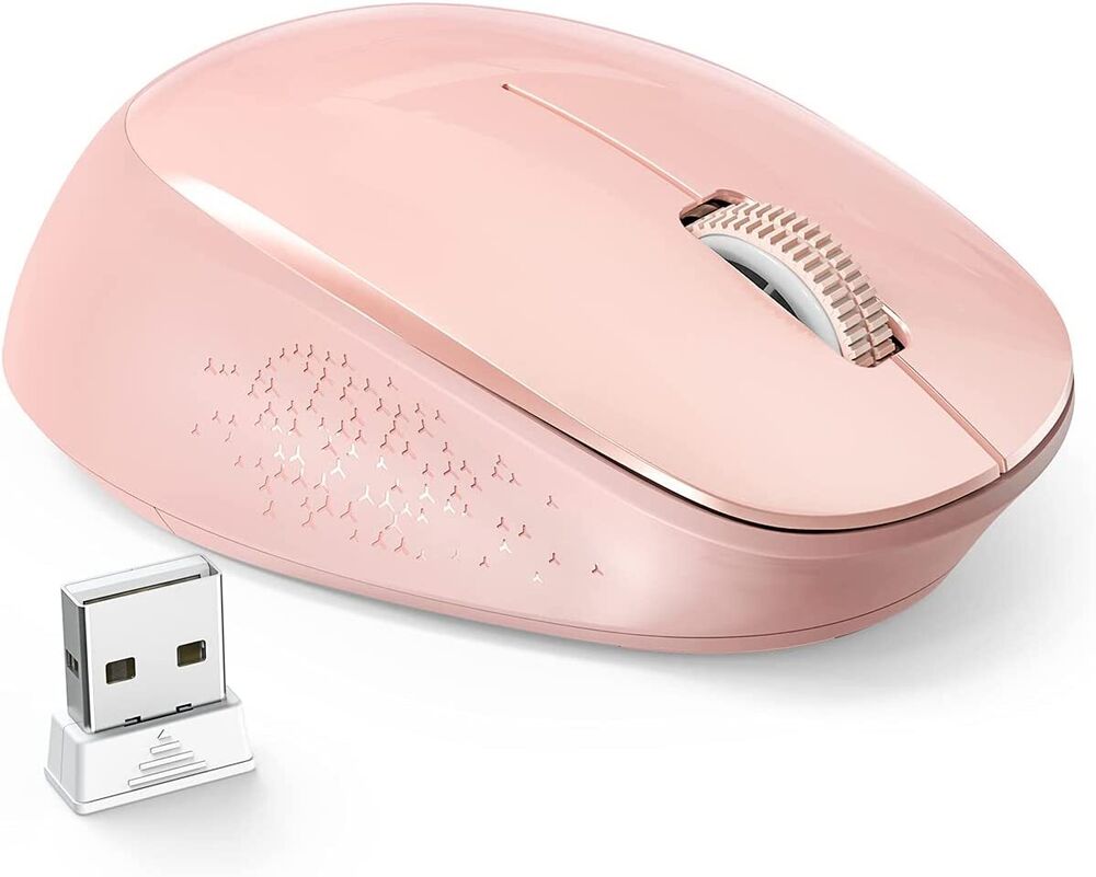 Silent 2.4GHz Portable Wireless Mouse with USB Receiver
