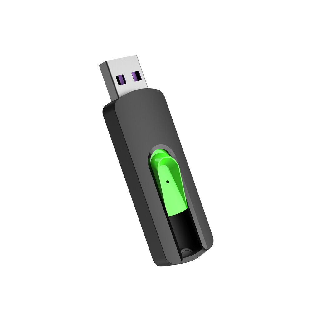 Enhanced Storage with Retractable USB 2.0 Flash Drive