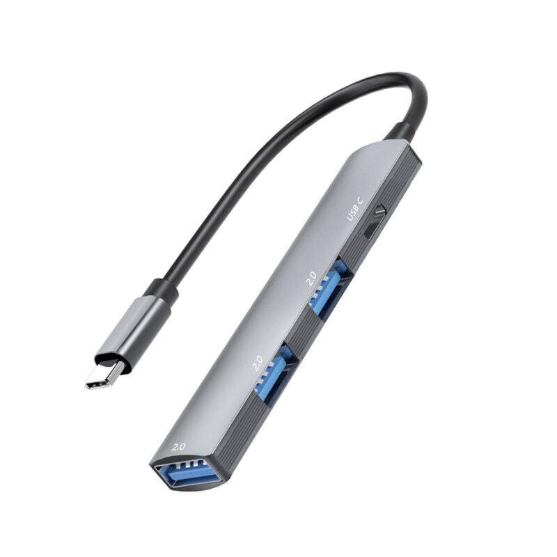4-Port USB-C Hub Adapter for Enhanced Connectivity