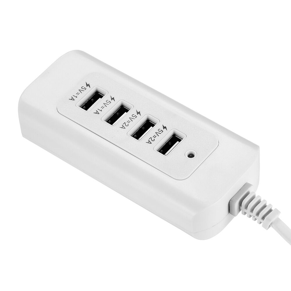 6-Port High-Speed USB Wall Charger Station