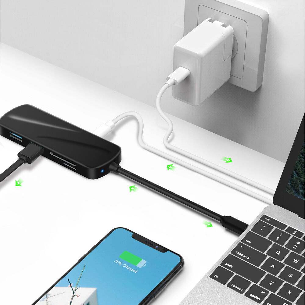 6-in-1 USB 3.0 Type-C Hub with 4K HDMI and Dual USB Ports