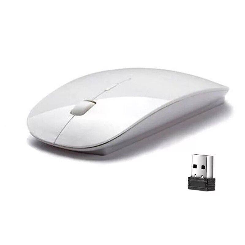Ergonomic 2.4GHz Wireless Optical Mouse for Apple Devices