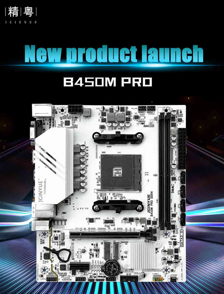 AMD AM4 B450M Pro Motherboard - High-Performance, Versatile Compatibility