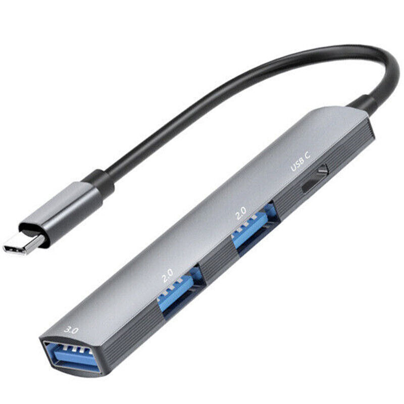 4-Port USB-C Hub Adapter for Enhanced Connectivity