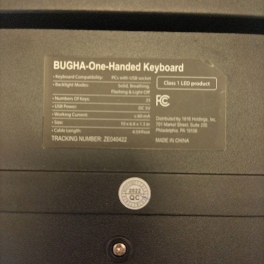 BUGHA One-Handed Gaming Keyboard - Optimized for Speed