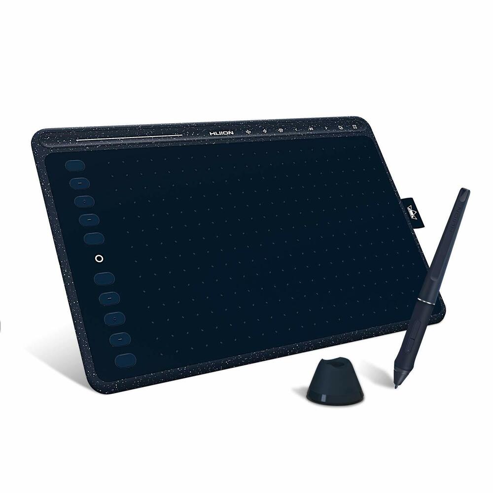Huion HS611 Graphics Tablet - Enhanced Art Experience with Tilt and Battery-Free Pen