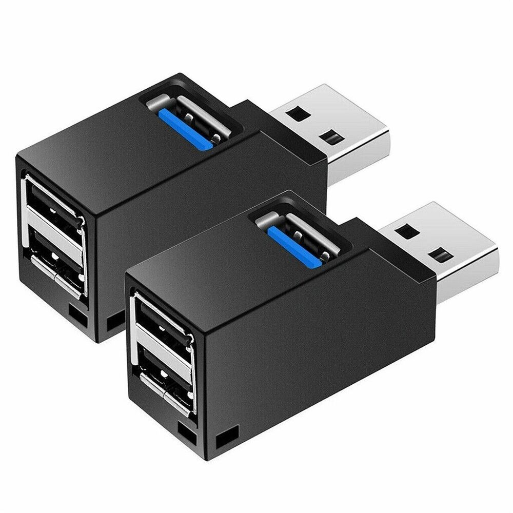3-Port USB 3.0 Hub - Compact and Portable Data Transfer & Charging Station