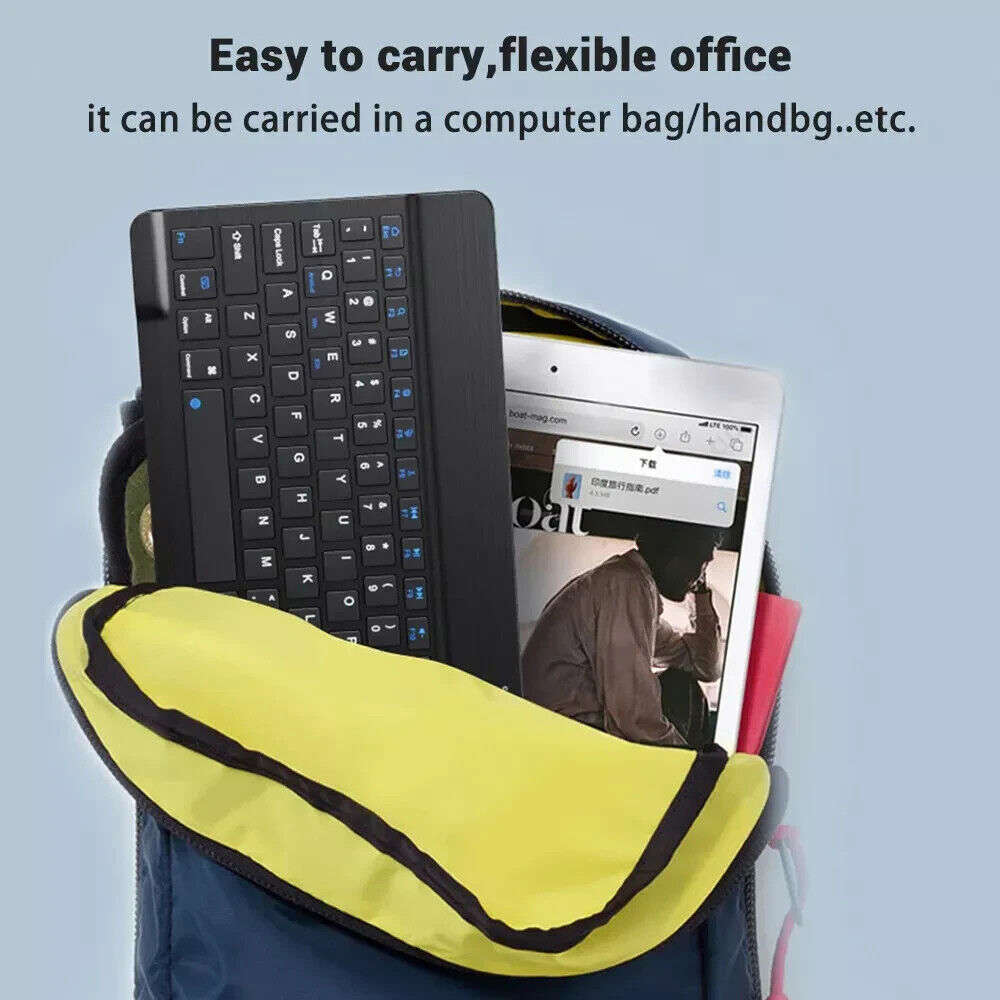 Ergonomic Wireless Rechargeable Keyboard and Mouse Set