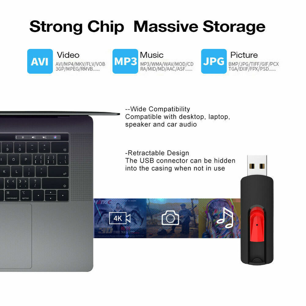 High-Capacity USB 2.0 Flash Drives - Portable Storage Solutions