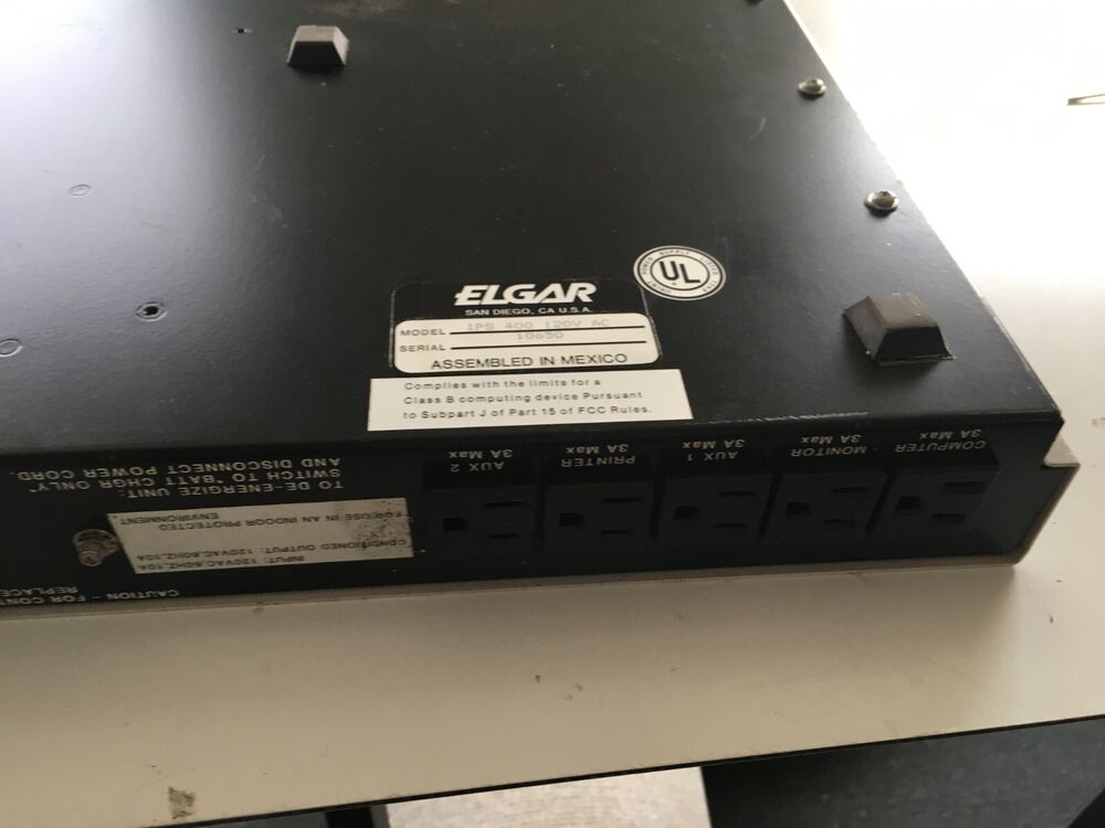 Elgar IPS 400 UPS - High-Capacity, Reliable Power Backup Solution