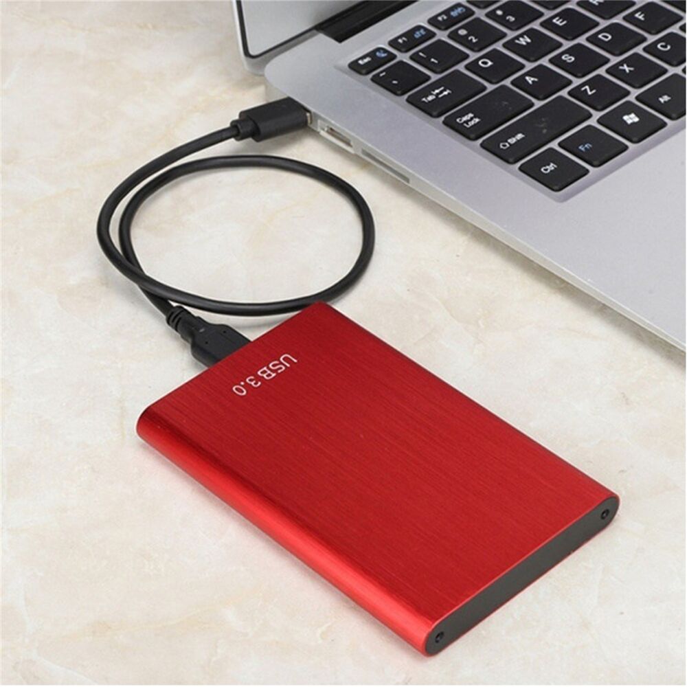 High-Speed USB 3.0 Portable External Hard Drive - 1TB/2TB/4TB