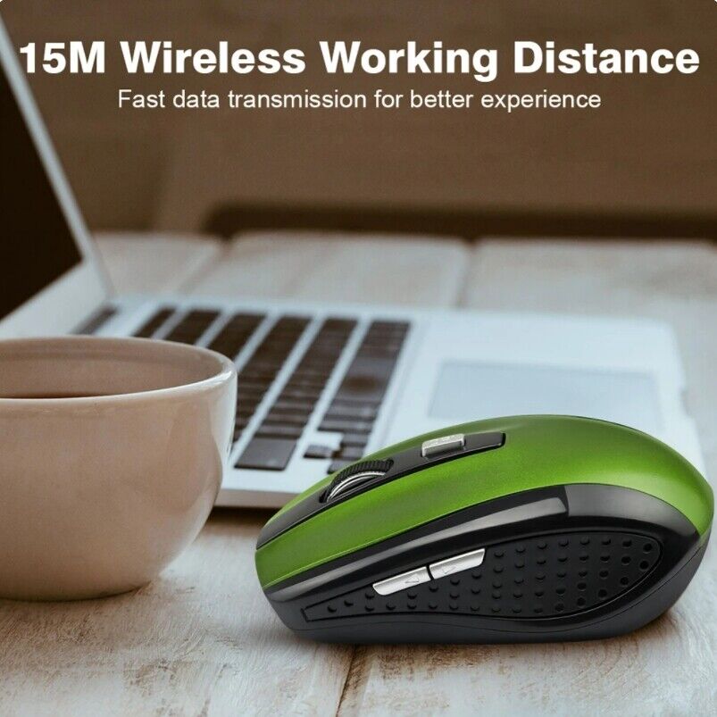 2.4GHz Ergonomic Wireless Optical Mouse with USB Receiver