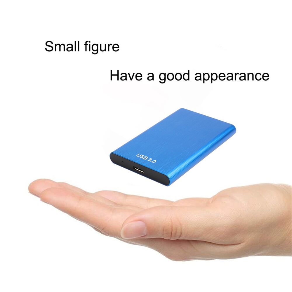 High-Speed USB 3.0 Portable External Hard Drive - 1TB/2TB/4TB