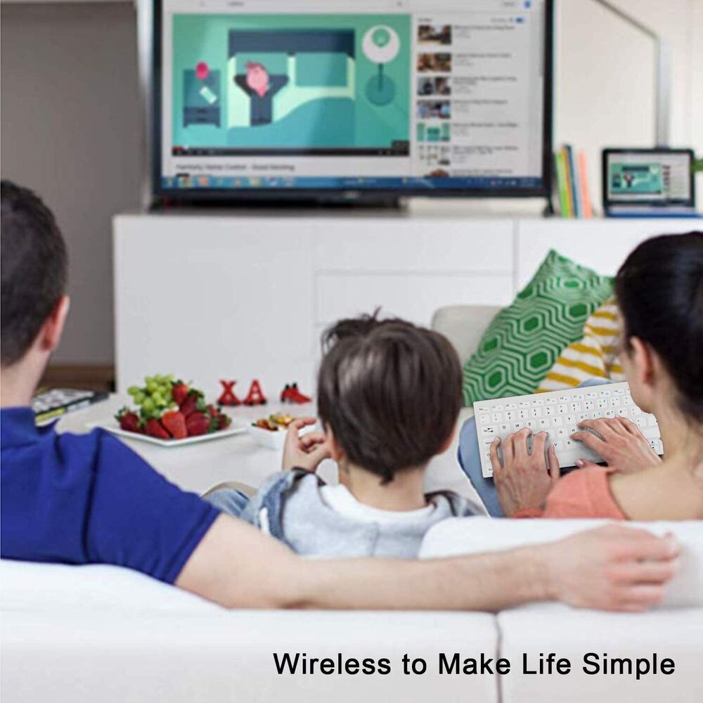 BoYata Slim Wireless Keyboard with Type-C Adapter