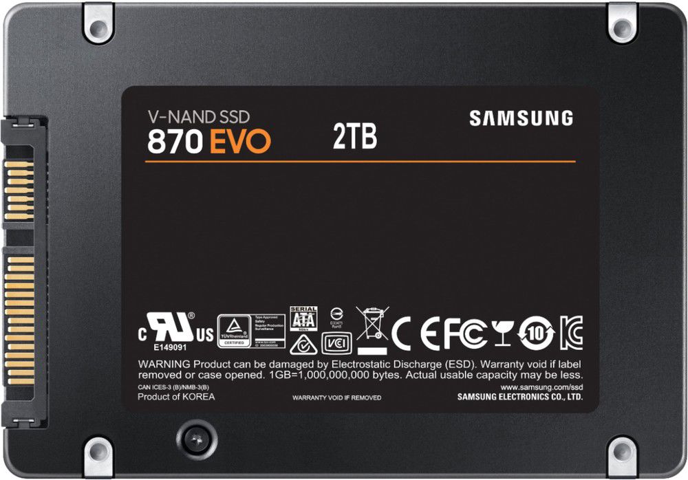 Samsung 870 EVO 2TB SATA SSD - High-Performance, Certified Refurbished