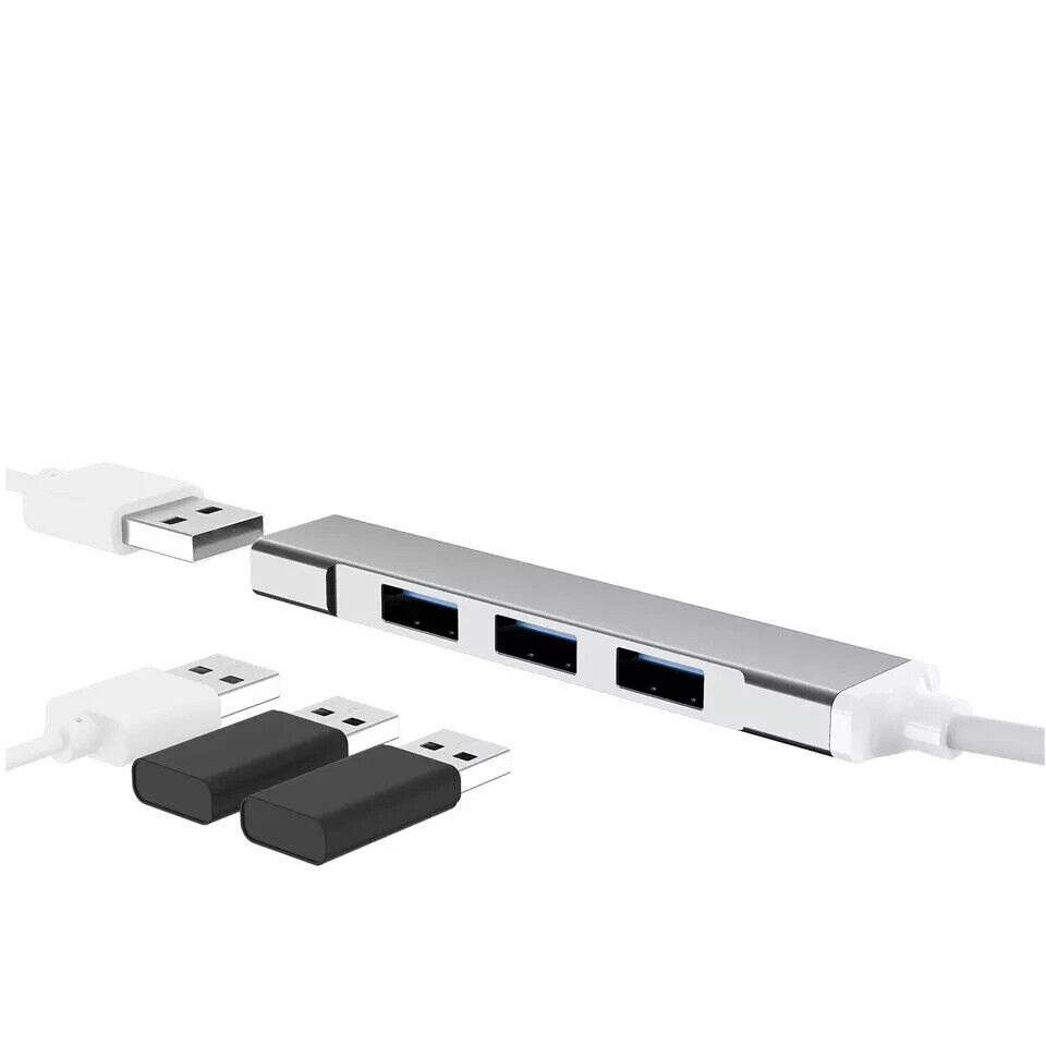 4-Port USB 3.0 Hub for Enhanced Laptop Connectivity