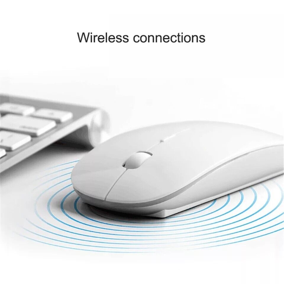 Ergonomic 2.4GHz Wireless Optical Mouse for Apple Devices