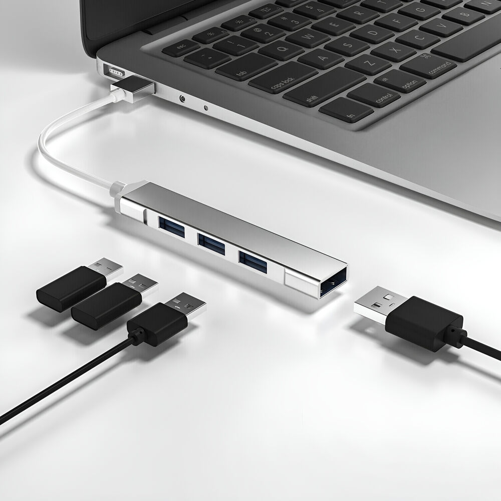 USB 3.0 4-Port Hub Splitter - Enhanced Connectivity for Multiple Devices