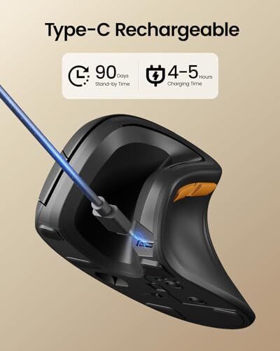 ProtoArc Ergonomic Vertical Mouse - EM11 NL Bluetooth Wireless Mouse