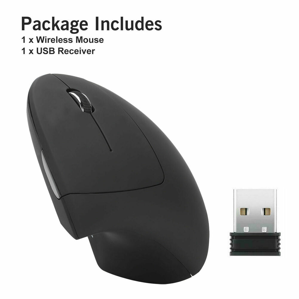 Ergonomic Vertical Optical Mouse with Customizable Keys
