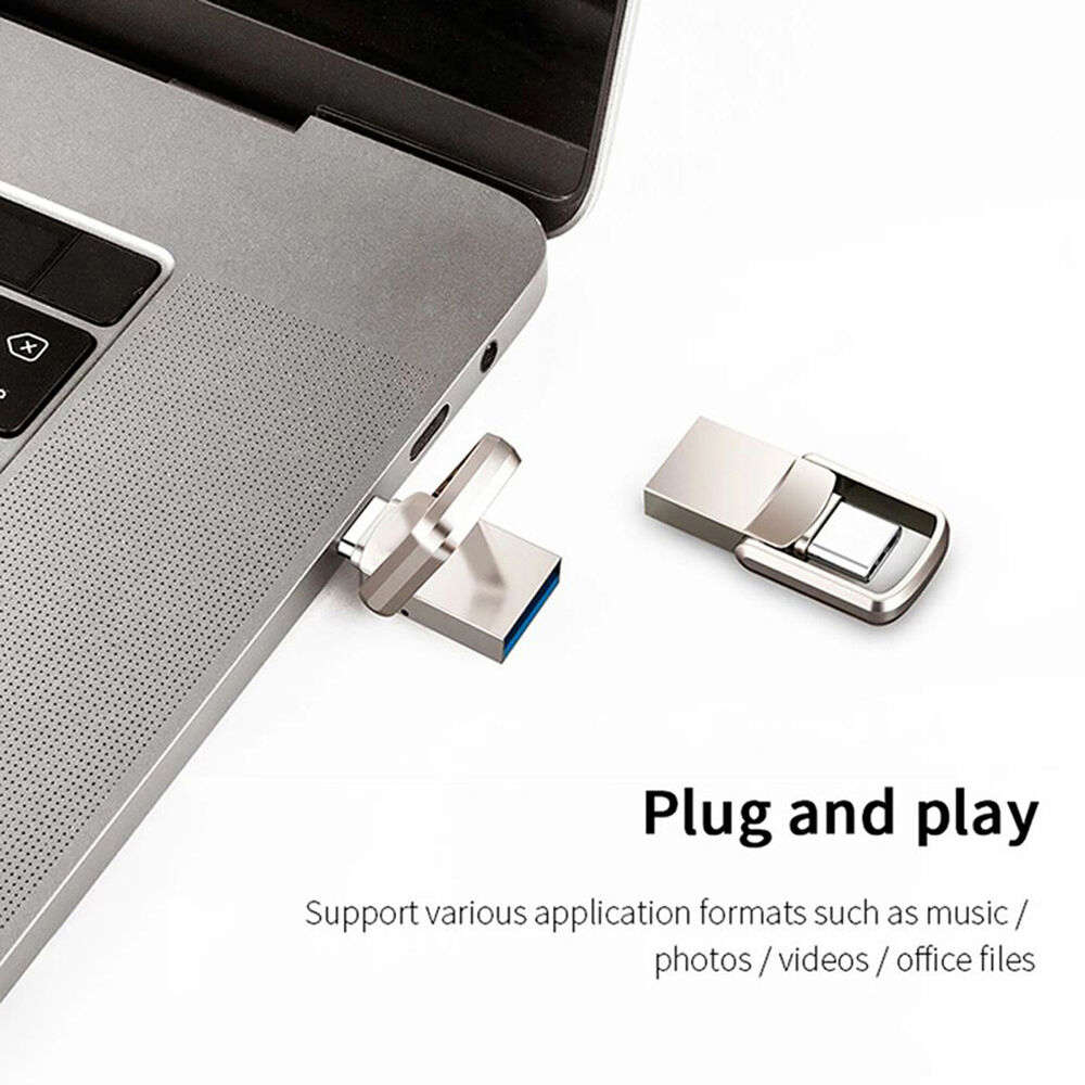 2x 1TB Type C USB 3.0 Flash Drives - High-Speed Storage for PC and Laptop