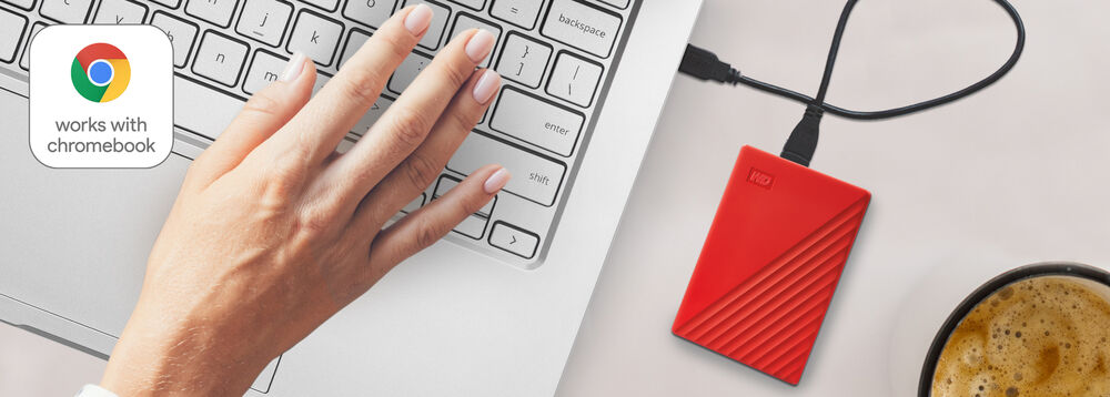 Certified Refurbished WD 2TB My Passport Portable External Hard Drive - Sleek, Reliable Storage