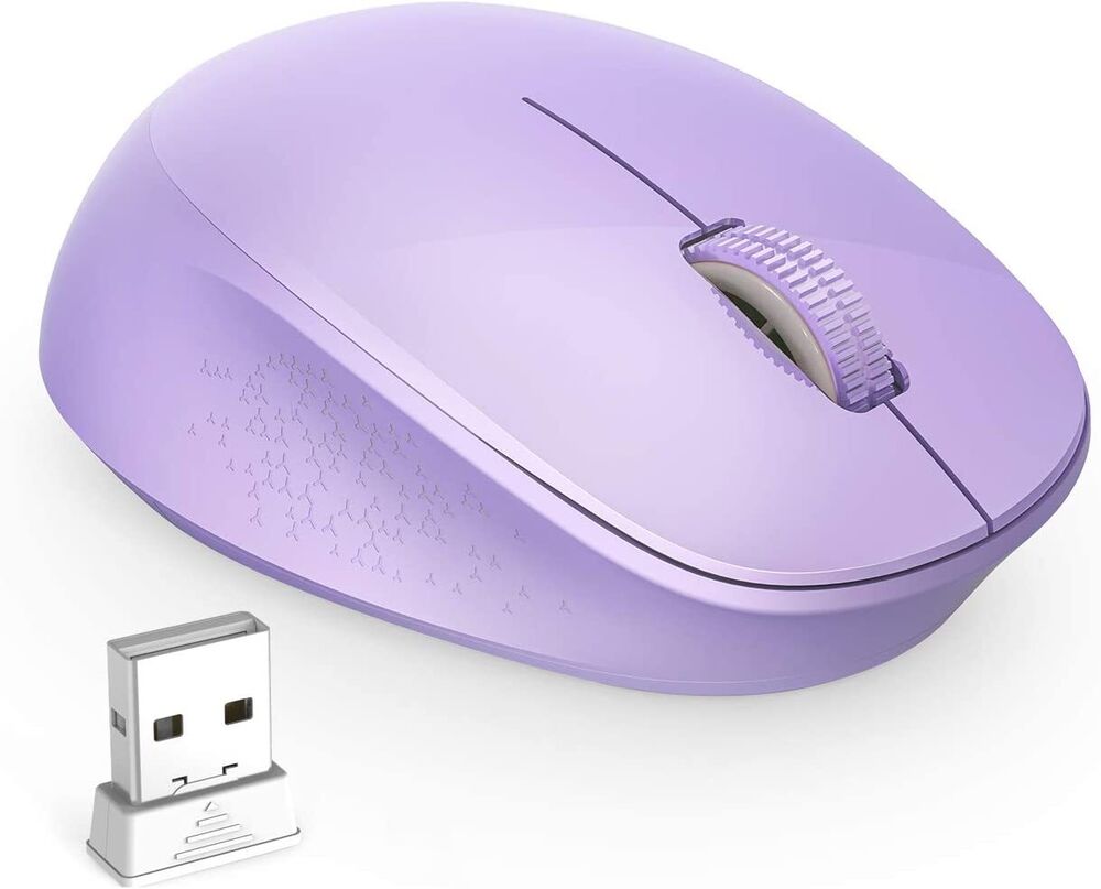 Silent 2.4GHz Portable Wireless Mouse with USB Receiver