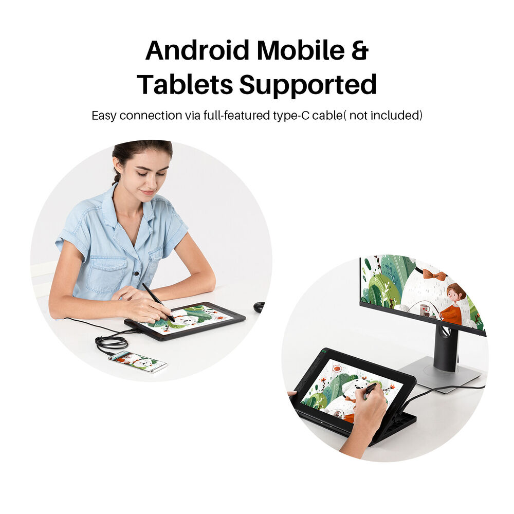 Huion Kamvas 12 2021 Refurbished Graphics Tablet with Android Certification