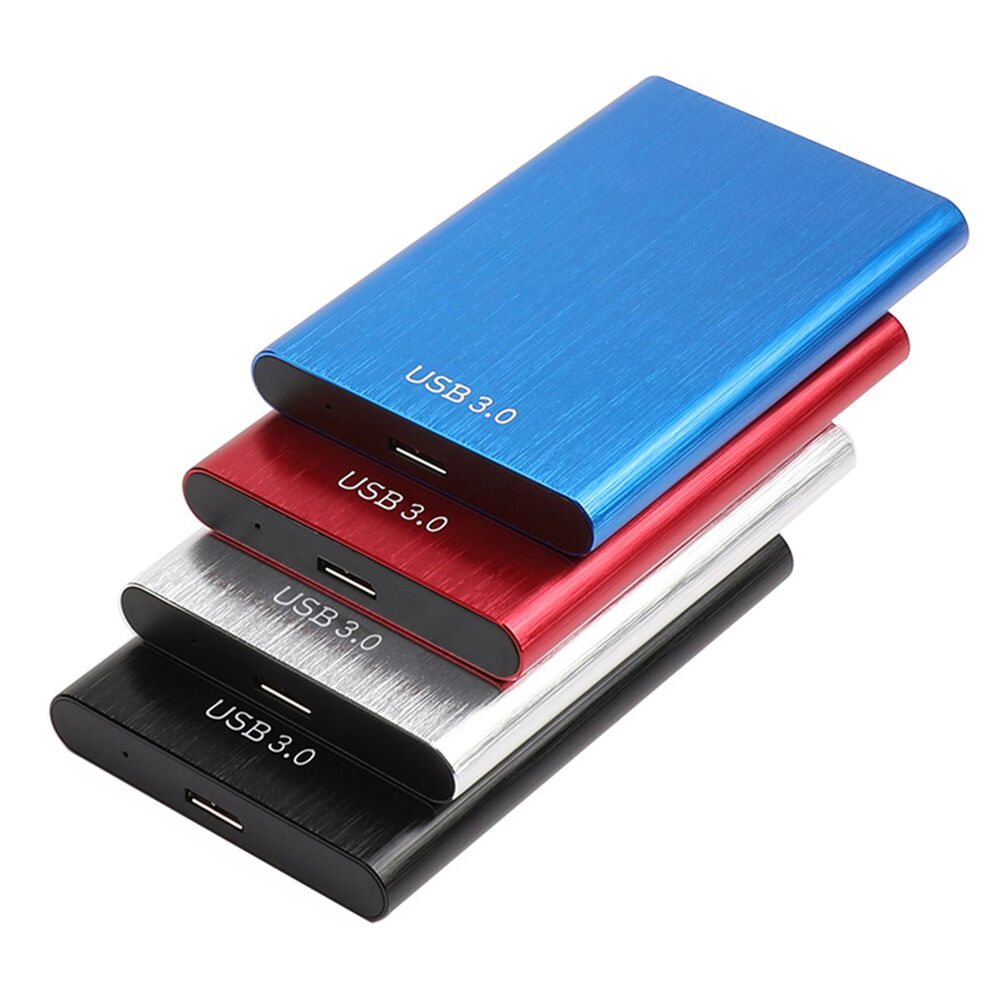 High-Speed USB 3.0 Portable External Hard Drive - 1TB/2TB/4TB