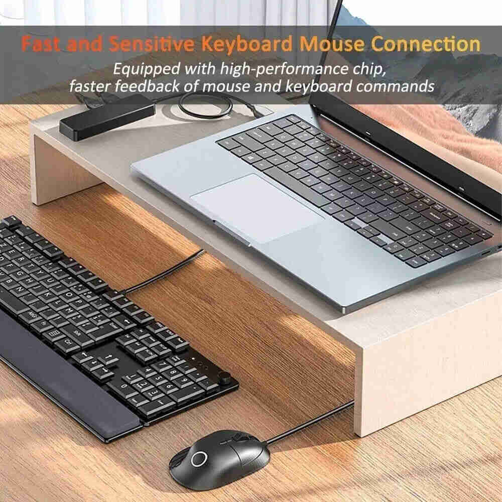 4-Port USB 3.0 Hub for Enhanced Laptop Connectivity