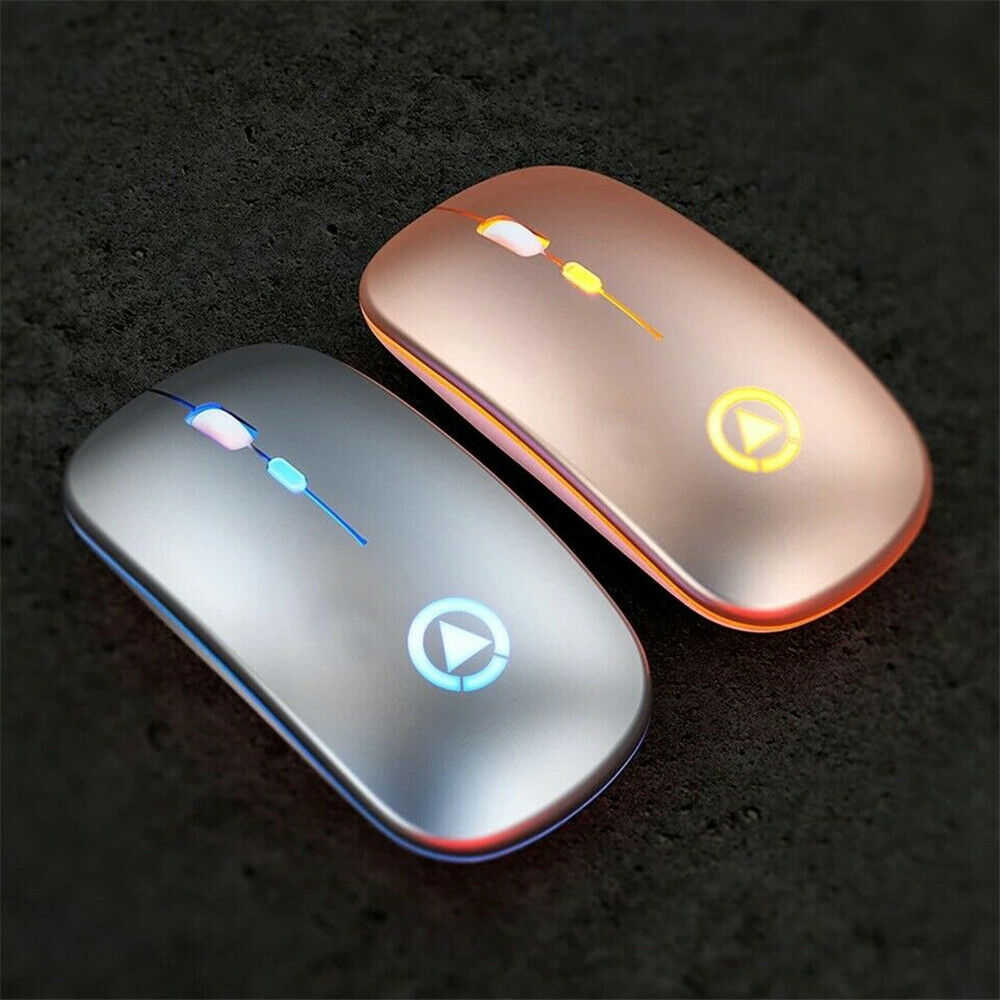 2.4GHz Wireless Optical Mouse with RGB Backlight and Rechargeable Battery