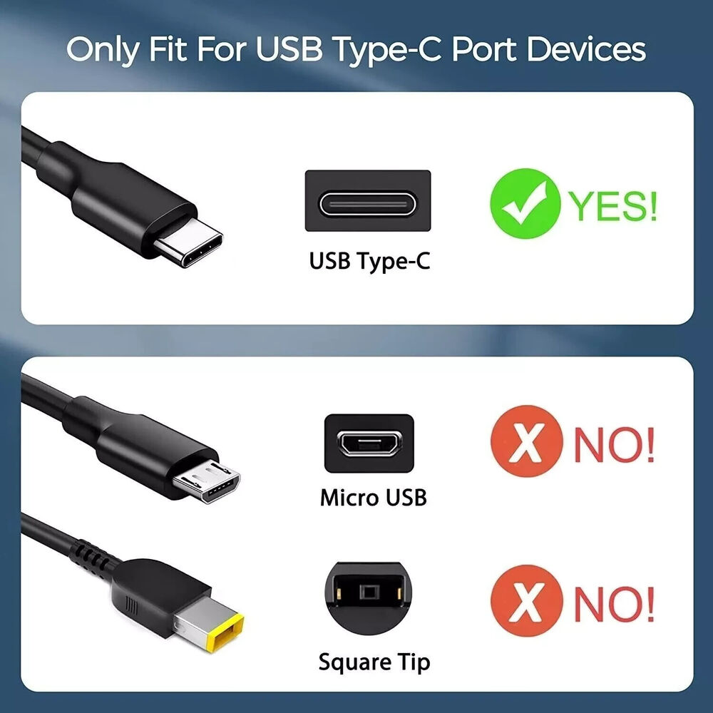 45W USB-C Laptop Charger for Quick Charging