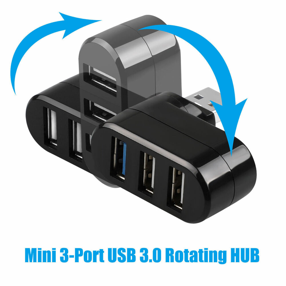 3 Port USB 3.0 Hub Splitter - Boost Connectivity for Multiple Devices