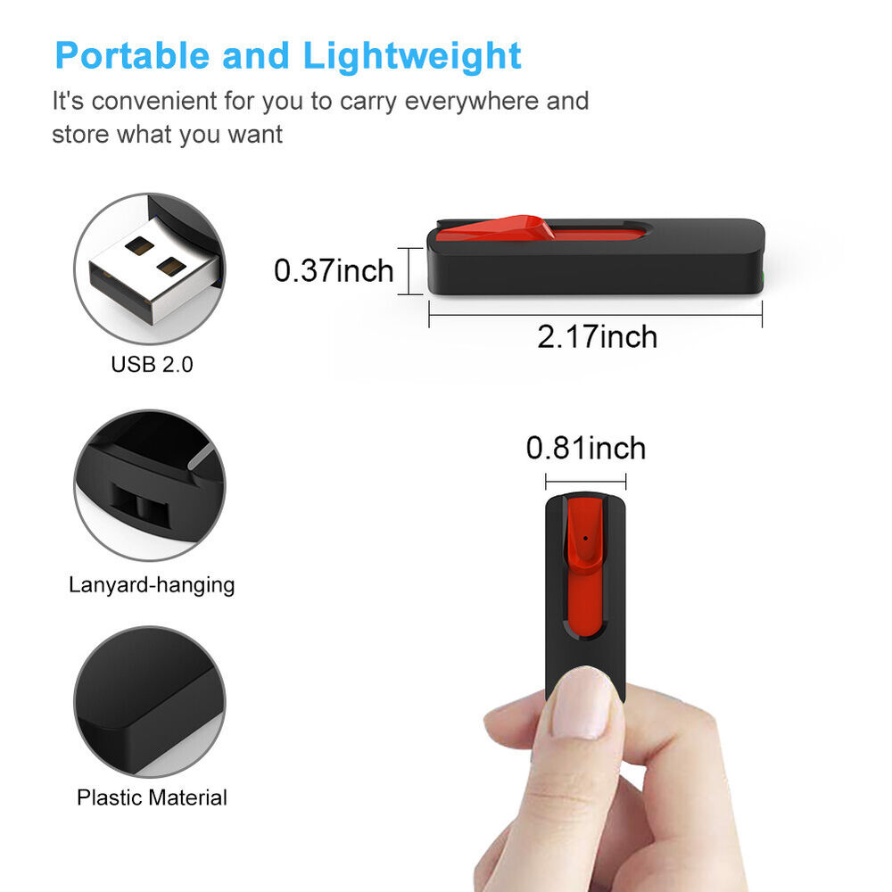 Enhanced Storage with LOT USB Flash Drives - 16GB to 128GB